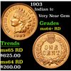 Image 1 : 1903 Indian Cent 1c Grades Choice+ Unc RD