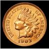 Image 2 : 1903 Indian Cent 1c Grades Choice+ Unc RD