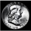 Image 2 : 1958-p Franklin Half Dollar 50c Grades Select Unc FBL