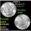Image 1 : 1891-s Morgan Dollar $1 Grades Select+ Unc