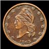 Image 2 : 1863 Turban Liberty Civil War Token 1c Grades Select AU