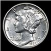 Image 2 : 1937-d Mercury Dime 10c Grades Choice Unc+ FSB