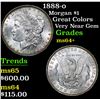 Image 1 : 1888-o Morgan Dollar $1 Grades Choice+ Unc