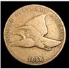 Image 2 : 1858 LL Flying Eagle Cent 1c Grades vf+
