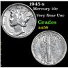 Image 1 : 1945-s Mercury Dime 10c Grades Choice AU/BU Slider