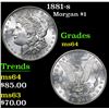 Image 1 : 1881-s Morgan Dollar $1 Grades Choice Unc