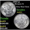 Image 1 : 1887-p Morgan Dollar $1 Grades Choice+ Unc