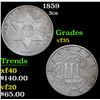 Image 1 : 1859 Three Cent Silver 3cs Grades vf++