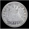 Image 2 : 1854-p Seated Liberty Quarter 25c Grades f+