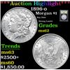 Image 1 : ***Auction Highlight*** 1896-o Morgan Dollar $1 Graded Select Unc By USCG (fc)