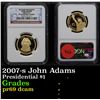 Image 1 : NGC 2007-s John Adams Presidential Dollar $1 Graded pr69 dcam By NGC