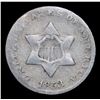 Image 2 : 1853 Three Cent Silver 3cs Grades f+