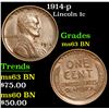 Image 1 : 1914-p Lincoln Cent 1c Grades Select Unc BN