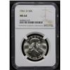 Image 2 : NGC 1961-d Franklin Half Dollar 50c Graded ms64 By NGC