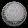 Image 2 : 1891-p Seated Liberty Quarter 25c Grades vg+