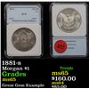 Image 1 : 1881-s Morgan Dollar $1 By NNC