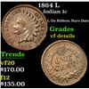 Image 1 : 1864 L Indian Cent 1c Grades vf details