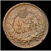 Image 3 : 1864 L Indian Cent 1c Grades vf details