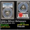 Image 1 : PCGS 1999-s Silver Delaware Washington Quarter 25c Graded pr69 dcam By PCGS