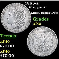 1885-s Morgan Dollar $1 Grades xf