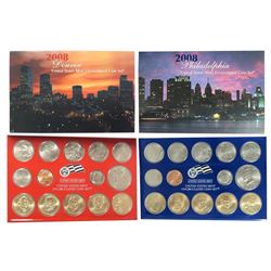 2008 United States Mint Uncirculated Coin Set . .