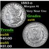 Image 1 : 1883-o Morgan Dollar $1 Grades Choice AU/BU Slider