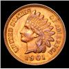 Image 2 : 1901 Indian Cent 1c Grades Choice Unc RB