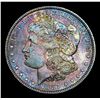 Image 2 : 1887-p Rainbow Toned Morgan Dollar $1 Grades GEM Unc