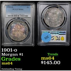 1901-o Morgan Dollar $1 Graded ms64 by PCGS