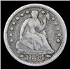 Image 2 : 1854-p Seated Liberty Half Dime 1/2 10c Grades vf+