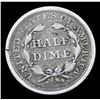 Image 3 : 1854-p Seated Liberty Half Dime 1/2 10c Grades vf+