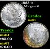 Image 1 : 1883-o Morgan Dollar $1 Grades Choice Unc
