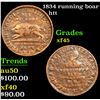 Image 1 : 1834 running boar Hard Times Token 1c Grades xf+