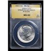 Image 2 : ANACS 1990-p Mint Error Kennedy Half Dollar 50c Graded ms62 By ANACS