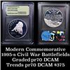 Image 1 : 1995-s Civil War Modern Commerative $1 1 Graded GEM++ Proof Deep Cameo By USCG