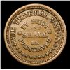 Image 2 : (1863) Army & Navy Civil War Token 1c Grades Choice AU/BU Slider