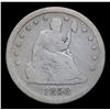 Image 2 : 1858-p Seated Liberty Quarter 25c Grades f+