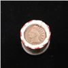 Image 2 : Mixed small cents 1c orig shotgun roll, 1857 Flying Eagle Cent, 1887 Indian Cent other end