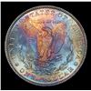Image 3 : 1882-p Rainbow Toned Morgan Dollar $1 Grades Choice Unc