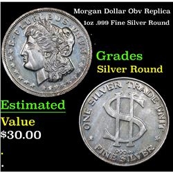 Morgan Dollar Obv Replica Silver Round