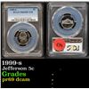 Image 1 : PCGS 1999-s Jefferson Nickel 5c Graded pr69 dcam By PCGS