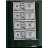 Image 7 : World Reserve Monetary Exchange book, 5 uncut sheets diff denominations