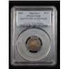 Image 2 : ***Auction Highlight*** PCGS 1865 Mint Error Three Cent Copper Nickel 3cn Graded vf35 By PCGS (fc)