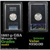 Image 1 : PCGS 1887-p GSA Morgan Dollar $1 Graded ms63 By PCGS