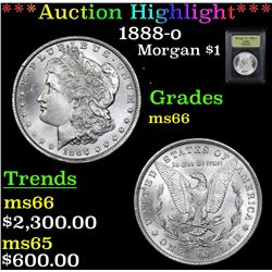 ***Auction Highlight*** 1888-o Morgan Dollar $1 Graded GEM+ Unc By USCG (fc)