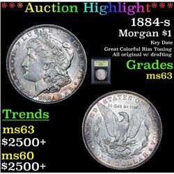 ***Auction Highlight*** 1884-s Morgan Dollar $1 Graded Select Unc By USCG (fc)