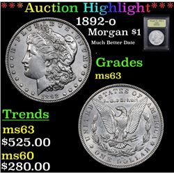 ***Auction Highlight*** 1892-o Morgan Dollar $1 Graded Select Unc By USCG (fc)