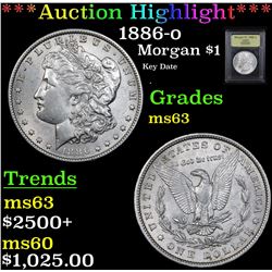 ***Auction Highlight*** 1886-o Morgan Dollar $1 Graded Select Unc By USCG (fc)