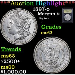 ***Auction Highlight*** 1897-o Morgan Dollar $1 Graded Select Unc By USCG (fc)