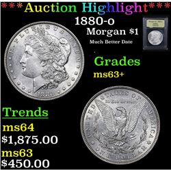 ***Auction Highlight*** 1880-o Morgan Dollar $1 Graded Select+ Unc By USCG (fc)